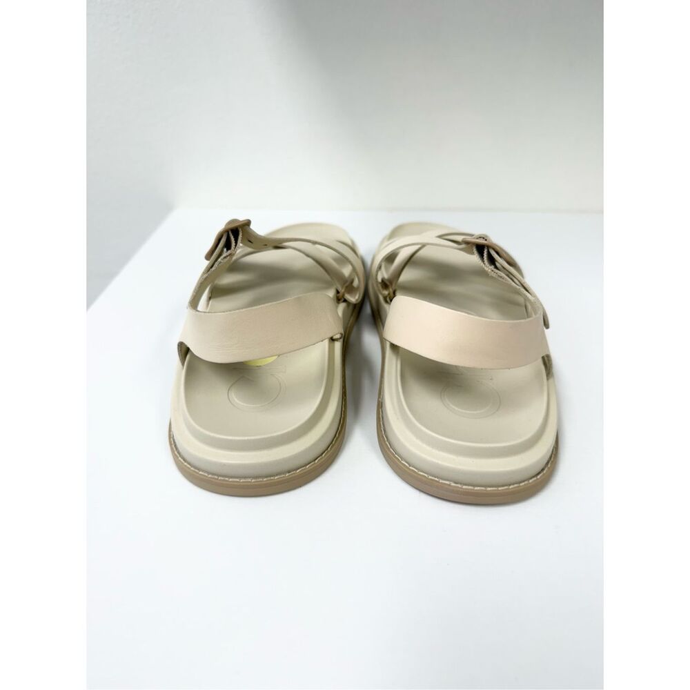 Chaco Townes Slingback Strappy Sandals Size 9 M Ivory Angora Leather JCH109472 - Picture 4 of 6